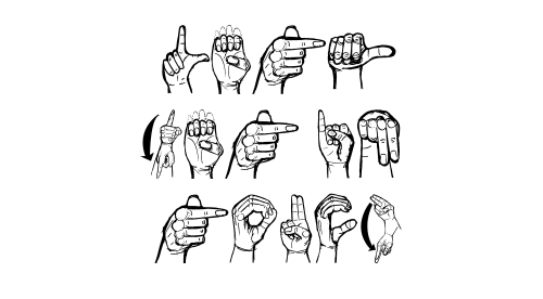 Let's get in touch in American Sign Language