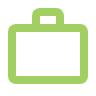 Green brief case icon